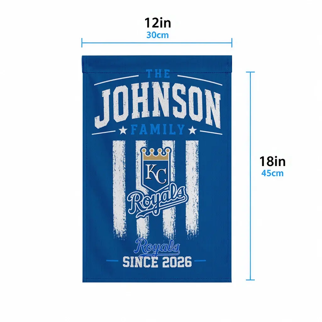 Kansas City Royals Garden Flag Custom Distressed Stripes Royal Blue High Quality Kansas City Royals Garden Flag Custom Distressed Stripes Royal Blue High Quality