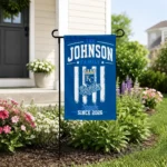 Kansas City Royals Garden Flag Custom Distressed Stripes Royal Blue Best Selling