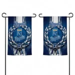 Kansas City Royals Garden Flag Custom Laurel Wreath Royal Blue Best Selling