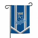 Kansas City Royals Garden Flag Customized Chevron Stripes Royal Blue Best Selling