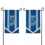 Kansas City Royals Garden Flag Customized Chevron Stripes Royal Blue Best Selling