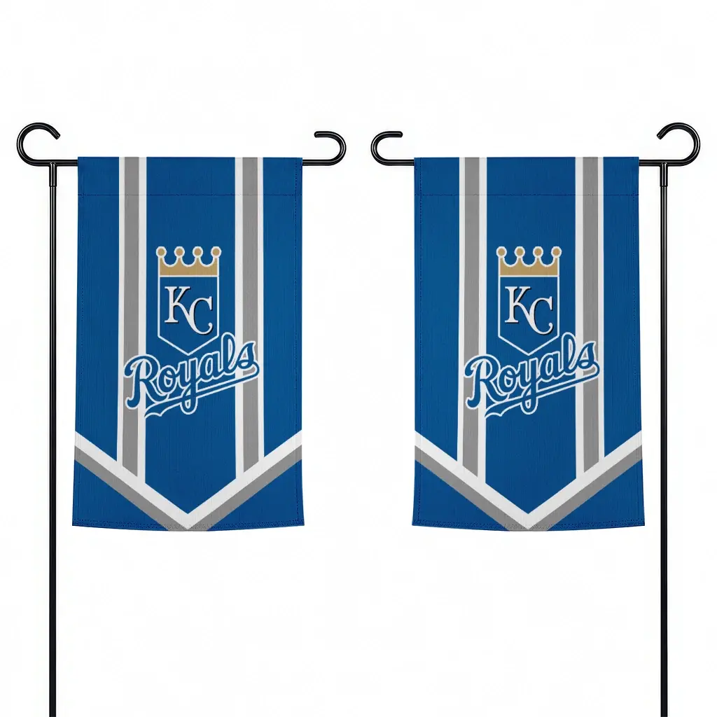 Kansas City Royals Garden Flag Customized Chevron Stripes Royal Blue Fashion Forward Kansas City Royals Garden Flag Customized Chevron Stripes Royal Blue Fashion Forward