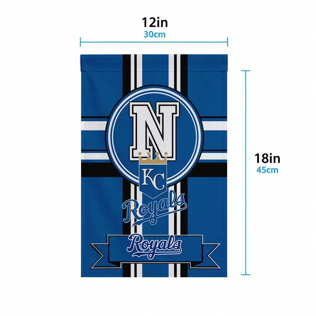Kansas City Royals Garden Flag Customized Circle Medallion Royal Blue High Quality Kansas City Royals Garden Flag Customized Circle Medallion Royal Blue High Quality