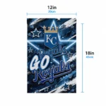 Kansas City Royals Garden Flag Personalized Glowing Star Royal Blue Best Selling