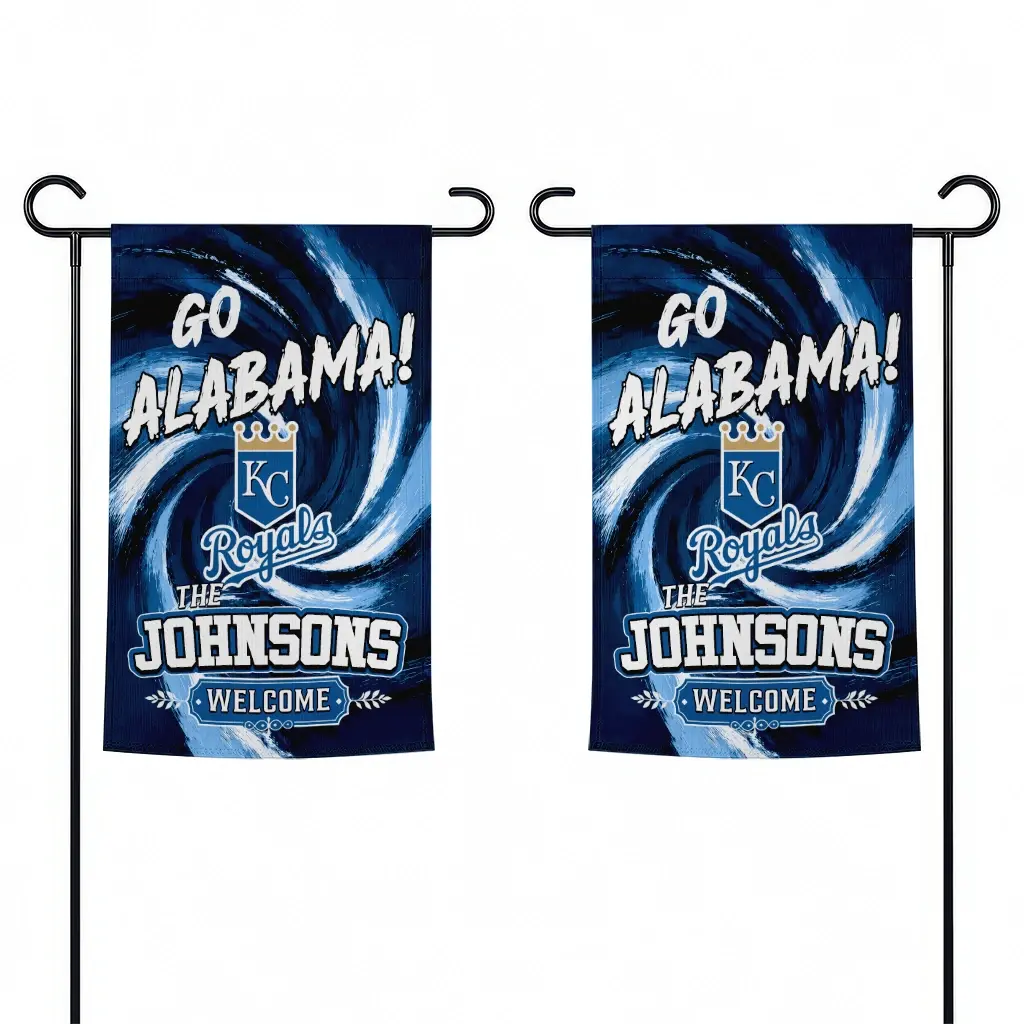 Kansas City Royals Garden Flag Personalized Swirl Vortex Royal Blue Fashion Forward Kansas City Royals Garden Flag Personalized Swirl Vortex Royal Blue Fashion Forward