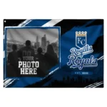 Kansas City Royals House Flag Custom Framed Photo Royal Blue Black Best Selling