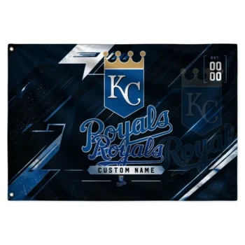 Kansas City Royals House Flag Custom Speed Slashes Royal Blue Best Selling