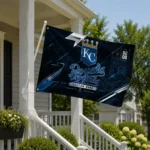 Kansas City Royals House Flag Custom Speed Slashes Royal Blue Best Selling