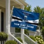 Kansas City Royals House Flag Customized Brushed Streaks Royal Blue Best Selling