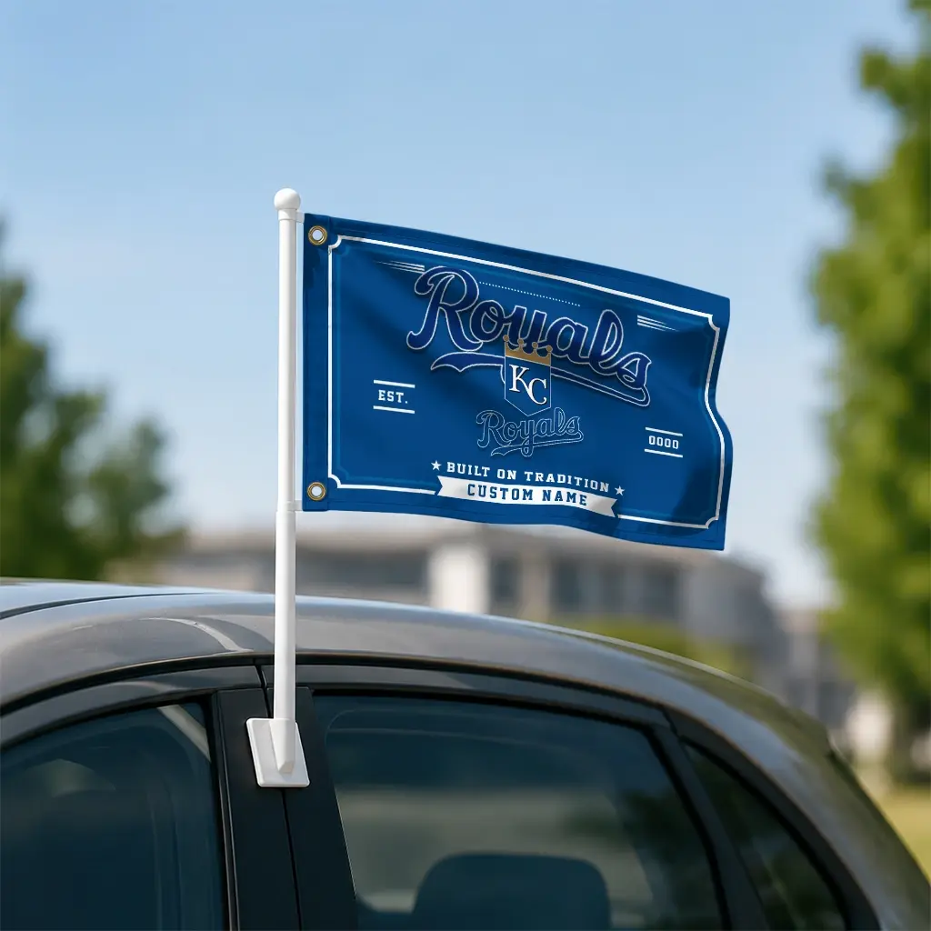 Kansas City Royals House Flag Customized Ornate Border Royal Blue Latest Model Kansas City Royals House Flag Customized Ornate Border Royal Blue Latest Model