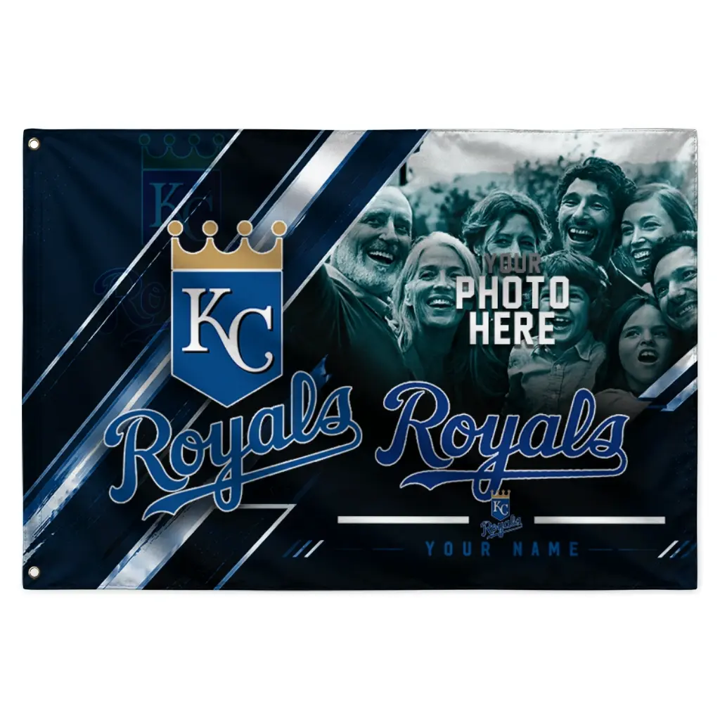 Kansas City Royals House Flag Personalized Diagonal Stripes Royal Blue Best Selling Kansas City Royals House Flag Personalized Diagonal Stripes Royal Blue Best Selling
