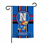 Kansas Jayhawks Garden Flag Customized Circle Medallion Blue Best Selling
