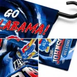 Kansas Jayhawks Garden Flag Personalized Swirl Vortex Blue Best Selling