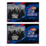 Kansas Jayhawks House Flag Custom Framed Photo Blue Black Best Selling