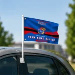 Kansas Jayhawks House Flag Customized Brushed Streaks Blue Best Selling