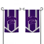 Kansas State Wildcats Garden Flag Custom Chevron Stripes Purple Best Selling