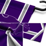 Kansas State Wildcats Garden Flag Custom Chevron Stripes Purple Best Selling