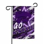Kansas State Wildcats Garden Flag Customized Glowing Star Purple Best Selling