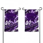 Kansas State Wildcats Garden Flag Customized Glowing Star Purple Best Selling