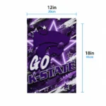 Kansas State Wildcats Garden Flag Customized Glowing Star Purple Best Selling