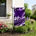 Kansas State Wildcats Garden Flag Customized Glowing Star Purple Best Selling