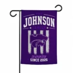 Kansas State Wildcats Garden Flag Personalized Distressed Stripes Purple Best Selling