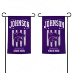 Kansas State Wildcats Garden Flag Personalized Distressed Stripes Purple Best Selling