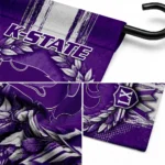 Kansas State Wildcats Garden Flag Personalized Laurel Wreath Purple Best Selling