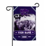 Kansas State Wildcats Garden Flag - Personalized Photo Frame Purple