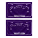 Kansas State Wildcats House Flag Custom Ornate Border Purple Best Selling