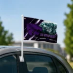 Kansas State Wildcats House Flag Customized Diagonal Stripes Purple Best Selling