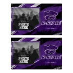 Kansas State Wildcats House Flag Personalized Framed Photo Purple Black Best Selling