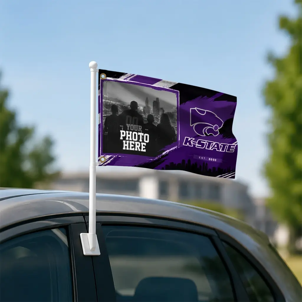 Kansas State Wildcats House Flag Personalized Framed Photo Purple Black Latest Model Kansas State Wildcats House Flag Personalized Framed Photo Purple Black Latest Model