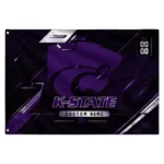 Kansas State Wildcats House Flag Personalized Speed Slashes Purple Best Selling