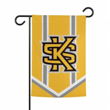 Kennesaw State Owls Garden Flag Custom Chevron Stripes Gold Best Selling