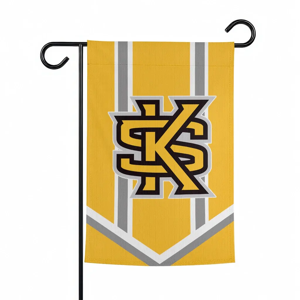 Kennesaw State Owls Garden Flag Custom Chevron Stripes Gold Best Selling Kennesaw State Owls Garden Flag Custom Chevron Stripes Gold Best Selling