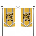 Kennesaw State Owls Garden Flag Custom Chevron Stripes Gold Best Selling