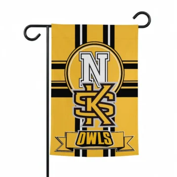 Kennesaw State Owls Garden Flag Custom Circle Medallion Gold Best Selling