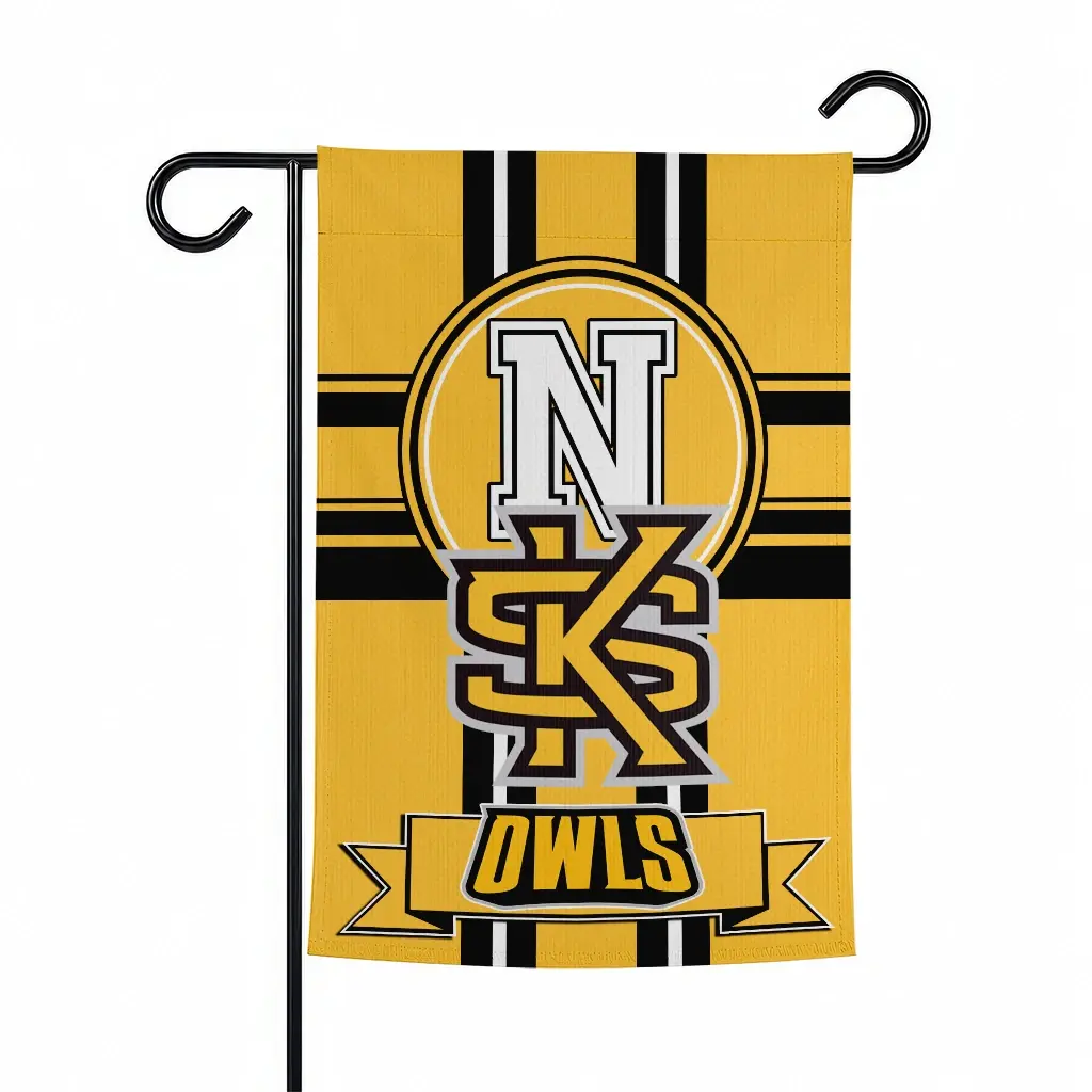 Kennesaw State Owls Garden Flag Custom Circle Medallion Gold Best Selling Kennesaw State Owls Garden Flag Custom Circle Medallion Gold Best Selling