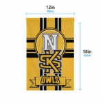 Kennesaw State Owls Garden Flag Custom Circle Medallion Gold Best Selling