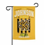 Kennesaw State Owls Garden Flag Personalized Distressed Stripes Gold Best Selling