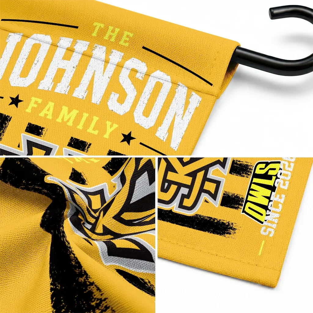 Kennesaw State Owls Garden Flag Personalized Distressed Stripes Gold Latest Model Kennesaw State Owls Garden Flag Personalized Distressed Stripes Gold Latest Model