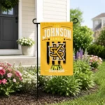 Kennesaw State Owls Garden Flag Personalized Distressed Stripes Gold Best Selling