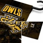 Kennesaw State Owls Garden Flag Personalized Laurel Wreath Gold Best Selling