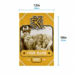 Kennesaw State Owls Garden Flag Personalized Photo Frame Gold Best Selling