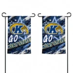 Kent State Golden Flashes Garden Flag Custom Glowing Star Navy Blue Best Selling