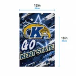 Kent State Golden Flashes Garden Flag Custom Glowing Star Navy Blue Best Selling