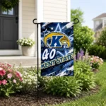 Kent State Golden Flashes Garden Flag Custom Glowing Star Navy Blue Best Selling