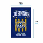 Kent State Golden Flashes Garden Flag Customized Distressed Stripes Navy Blue Best Selling