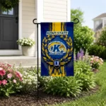 Kent State Golden Flashes Garden Flag Customized Laurel Wreath Navy Blue Best Selling